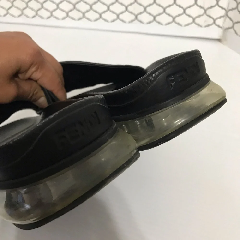 Fendi FX1311 Black Slide Sandals - Men’s Size 8